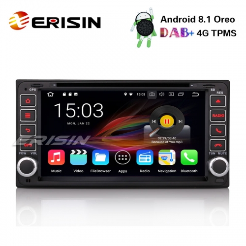 Erisin ES3663C 6.95" Android 8.1 Car Stereo GPS DAB+ Sat Nav TOYOTA COROLLA EX RAV4 VIOS HILUX AVANZA