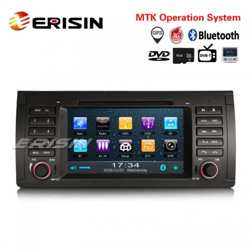 Erisin ES739B 7" Autoradio GPS BMW 5 Series E39 M5 E53 X5 TNT USB Bluetooth Canbus iPod DVR Radio