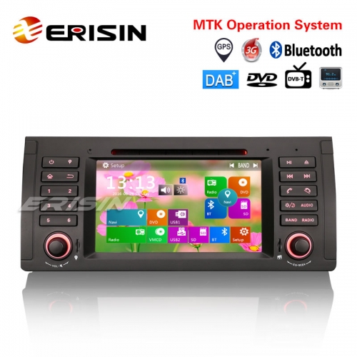 Erisin ES7161B 7" Car Stereo DAB+ GPS DVR DTV Bluetooth DVD BMW 5 Series 5er E39 E53 M5 X5 Sat Nav