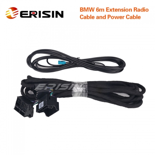 Erisin LMBM6-N BMW 6m Extension Power & Radio Cable for ES8139B/ES8146B/ES6946B/ES3003B/ES3153B/ES8788B