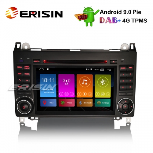 Erisin ES2972B 7" Android 9.0 DAB + Autoradio Mercedes A / B Klasse Sprinter Vito Viano GPS Navi CD
