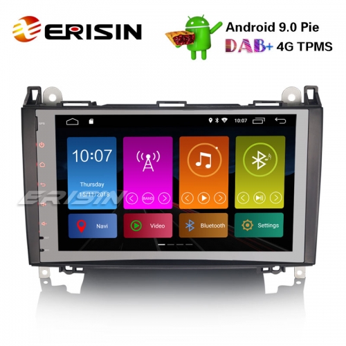 Erisin ES2992B 9" Android 9.0 Mercedes A / B Klasse Sprinter Viano Vito Autoradio DAB + GPS TPMS 4G