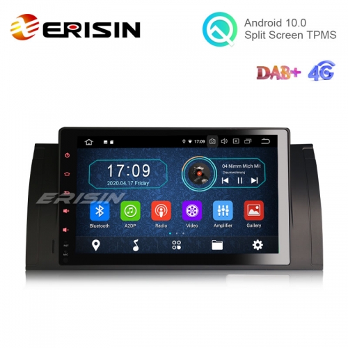 Erisin ES5993B 9" Android 10.0 Auto Radio GPS Sat Wifi DVB-T2 DAB+ for BMW 5er E39 E53 M5 X5