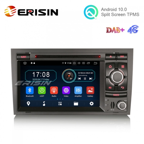 Erisin ES6974A 7" Octa-Core Android 10.0 Car Multimedia with GPS for Audi A4 S4 RS4 RNS-E Radio WiFi BT TPMS DVR DTV DVD CD