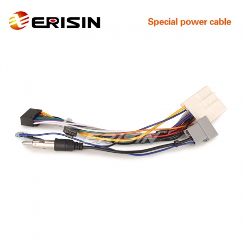 Erisin Nissan-Cable-A2 16 Pin Universal Car Connect Power Cable for Nissan ES8136U/ES2736U/ES5137U