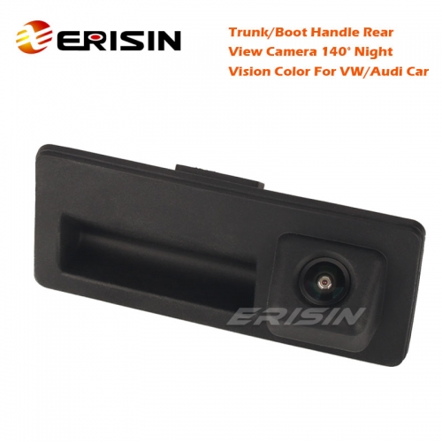 Erisin ES560 Trunk/Boot Handle COMS 2022 Rear View Camera 140° Night Vision Color NTSC For VW/Audi