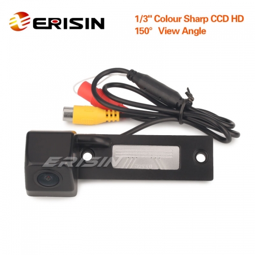 Erisin ES561 Reversing Camera Integrated in Number Plate Light License Rear View Backup Camera for For VW/Seat/Skoda