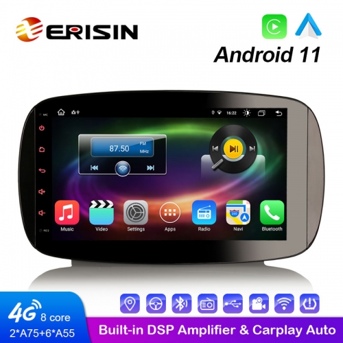 Erisin ES8699S 9&quot; Android 11.0 Auto Media Player CarPlay &amp; Auto 4G WiFi DSP Stereo GPS Für Mercedes-Benz SMART 2016 2017 2018