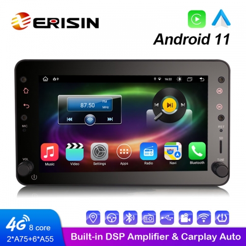 Erisin ES8620R 7&quot; Android 11.0 Auto Media Player CarPlay &amp; Auto 4G WiFi DSP Stereo NavigationGPS Für Alfa Romeo Spider Brera 159 Sportwagon
