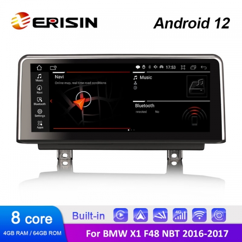 Erisin ES3248N 10.25" HD IPS Android 12.0 Car Stereo GPS Radio For BMW X1 F48 NBT System WiFi 4G LET CarPlay Android Auto